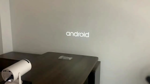 MONOZ HY300/HY320 PROJECTOR 8000 Lumens Projector 4K Ultra Full HD 1080P Built-in App Android Smart Box Netflix YouTube Multimedia Mini Flexible Projection Angle Portable Laser Projector HDMI WIFI Phone Wireless Connect Wide Screen Outdoor Home