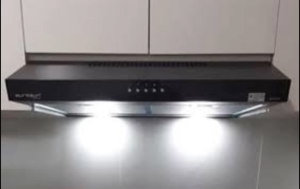 Máy hút mùi cổ điển Eurosun EH 70CF19B công suất 700m3h inox sơn tĩnh điện màu đen 70cm