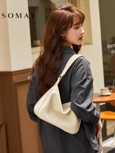 Womens Underarm Bag 2025 New Style Large Capacity Tote Bag Single Shoulder Crossbody Bag Fashionable Commuting Bag