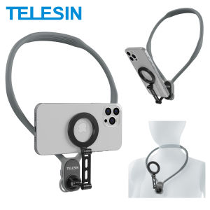 TELESIN Max Magnetic Neck Mount Silicone Quick Release Hold for Iphone 15 14 13 12 11 10 SAMSUNG HUAWEI XIAOMI Phone Accessories