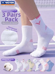 Victor | Breathable Towel-bottomed Womens Badminton Socks