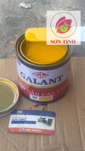 Sơn dầu bóng MÀU VÀNG NGHỆ 509 800ml Galant YELLOW (Tập Đoàn URAI - Thái Lan) cho gỗ tôn sắt