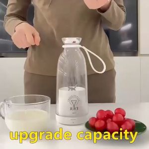 6 Blades Cordless Fruit Juice Blender 380ml High-speed Ice Blender Jus Fruit Mixers Milk Shake Blender Juicer 果汁机榨汁机