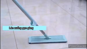 Cây lau nhà tự vắt phẳng thông minh 360 độ - Có sẵn 2 bông lau chổi lau tiện lợi