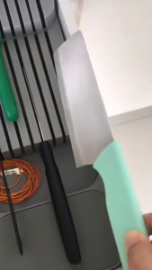 RakanKu Malaysia Knives Drawer Storage 2 Tray 9 Slot Knife Holder Fit for Most Knives Kitchen Ware Pisau Rak