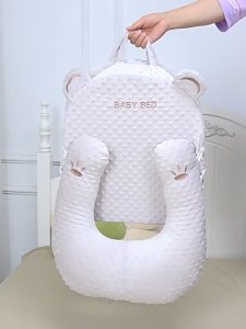 Phanqy Baby Pillow Anti-spill Milk Ajustable Head Support Cotton Pillow Prevent Flat Head Feeding Mattress