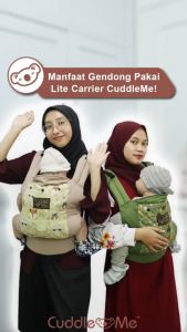Cuddleme LiteCarrier | Usia 4 - 36 bulan | Gendongan Bayi Depan Belakang Kangguru MShape M Shape SSC Lite Carrier Free Gift