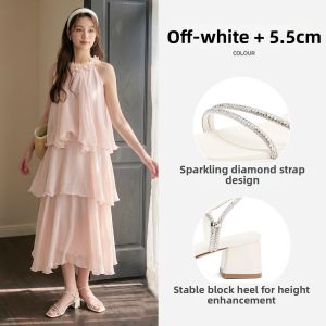 Josiny | Summer Fairy Style High Heel Open Toe Sandals