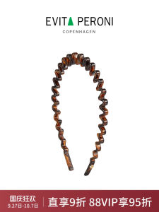 Evita Peroni Fashionable Wave Hairband Womens Stylish Hair Clip External Wear Acetate Board  out Original Design Hairband