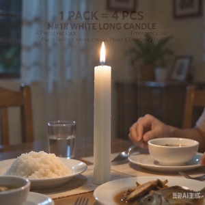 Emergency candle candle for brownout supply religious white long candle romantic candle for date night eco friendly white taper candle