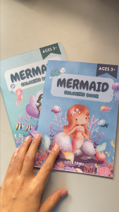 MERMAID Coloring Book - with reference - 26 pages