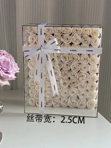 ริบบิ้นซาติน DIY ทำมือ ริบบิ้นผ้า ริบบิ้นผูกกระเป๋า ริบบิ้นผูกเสื้อ ริบบิ้นผ้าบาง พิมพ์ตัวอักษร ริบบิ้นผ้าซาติน