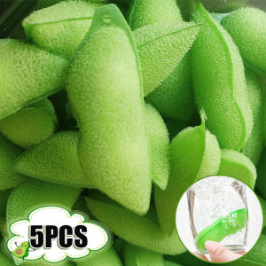 5Pcs Magic Pea Cleaning Sponge Kitchen Cup Bottle Clean Brush Reusable Coffee Tea Wine Drink Glass Bottles Cleaner Brushes Scrubber