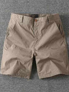 กางเกงขาสั้นทรงตรงสำหรับผู้ชาย ทรงหลวม ทรงลำลอง ทรงบาง ทรงสี่เหลี่ยม สวมใส่สบาย สำหรับฤดูร้อน ทรงลำลอง สีพื้น