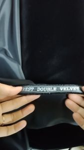 Kain Beludru Eceran Pigeon Double Velvet Everest ADO 101 Hitam Cocok Untuk Produksi Songkok dan Kebaya