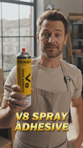 ZoomPack V8 RPO Glue Spray 780ML / 750ML Adhesive Soundproof Foam Spray Glue Gum Adhesive Studio Sponge Wallpaper Pelekat Dinding Sembur Gam