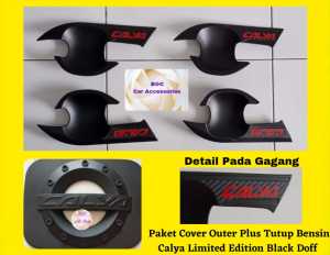 Paket Cover Outer Plus Tutup Bensin Calya Limited Edition Hitam Doff