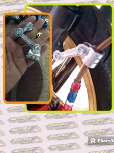 Breket selang rem depan cnc model m1 speed universal semua motor
