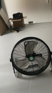 Industrial Floor Fan 12/14/16/18/20 Inch Wide Air Coverage Stable Base Fast Cooling for Work Areas