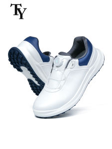 TY | Rotary Buckle Waterproof Anti-slip Breathable Outdoor Comfort Mens Golf Shoes