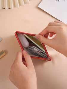 Portable Waterproof Makeup Bag Chinese Style Automatic Closure Lipstick Storage Bag Festive Storage Pouch Easy Carry Wallet