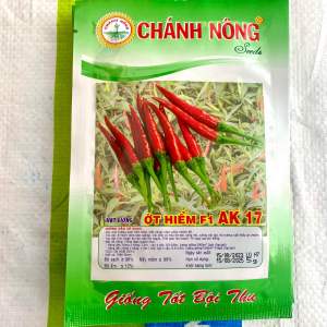 [Gói 5gr] Hạt Giống Ớt Hiểm (Ớt Chỉ Thiên) F1 AK 17 Sinh Trưởng Mạnh Kháng Sâu Bệnh Tốt.