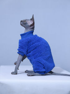 Thickened Double-Sided Velvet Four-Legged Cat Clothes for Sphynx Hairless Cats Winter Belly Protection German Cat Clothes