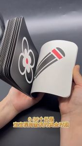 แฟลชการ์ดขาวดำ แฟลชการ์ด กระตุ้นสายตา 0-36เดือน แฟลชการ์ดเด็ก ของเล่นเพื่อการศึกษาสำหรับเด็กเล็ก