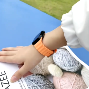 Silicone Ocean Strap for Smart Watch Ultra/Ultra 2/3 49mm Series 11 10 9 8 7 6 5 4 3 SE1/2/3 Bracelet for IWatch 44mm 40mm 45mm 41mm 42mm Bands Tali Jam Tangan Smartwatch T900 T800 Ultra I8 Pro Max S8 S9 Ultra 8 MAX 9 PRO S20 T500