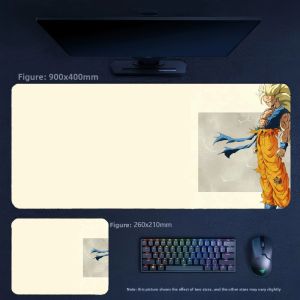 Bandai | High Definition Printing Animation Dragon Ball Leather Mouse Pad New Boys E-sports Game Non-slip Keyboard Pad Anime Merchandise