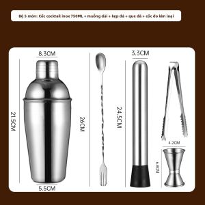 XIANGYOUYOU | Bộ dụng cụ pha chế cocktail bằng thép không gỉ