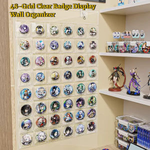 48 Pocket Anime Merch Organizer Wall Hanging Clear Badge Storage Bag Ita Pin Display Card Holder Dustproof Jewelry Hanging