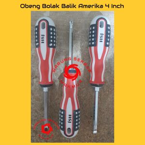 Obeng Bolak Balik Amerika 4" / Obeng Plus Minus USA 4 Inch