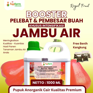 Pupuk Jambu Air Topfarm Agar Tanaman Jambu Air Cepat Berbuah / Pupuk Agar Pohon Jambu Air Berbuah lebat / Pupuk Khusus Tanaman Jambu Air / Pupuk Pelebat dan Pemanis Buah Jambu Air / Pupuk Buah Jambu Air