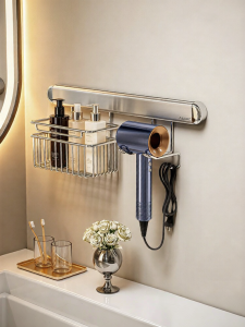 ASCOR | Hole-free Hair Dryer Holder