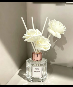 Reed Diffuser 50ML Flame-Free Aromatherapy Flower Home Fragrance Room Freshener Decor Gift