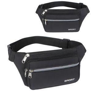 Waist Beg Men Chest Bag Mensling Bag for Man Mobile Phone Waist Bag Mens Multi-Functional Large Capacity Belt Bag Adjustable Straps Waterproof Wear-Resistant Work Wallet Casual Running Sport Belt Bag for Men Women