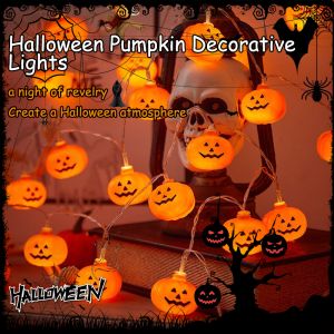 Halloween atmosphere decoration lights string color lights skull bat ghost pumpkin lights string