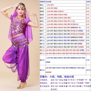 Indian Dance Autumn Performance Costumes Dance Performance Suit Belly Dance Practice Clothes Ethnic Practice Short Sleeve Pants Female