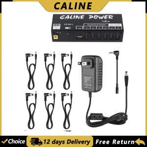 IRIN | Caline CP-06+ Guitar Effect Pedal Power Supply Provides 6 Independent Outputs Anti-Interference Noise Durable Guitar Accessories