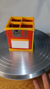 Repurposed Floppy Disk Pen tool organizer