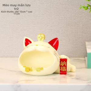 LIWAN | Quà Tân Gia Mèo May Mắn Khay Trang Trí Lối Vào