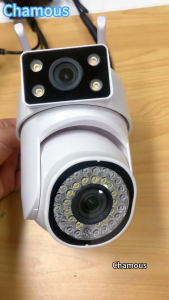 กล้อง 2 เลนส์ หมดปัญหาจุดอับ! กล้อง Yoosee ภาพคมชัด 8MP มุมมอง 360° ดูภาพสีในที่มืดได้ ต่อ WiFi ได้เลย คุยสองทางผ่านแอป กันน้ำ IP66 ใช้ใน-นอกบ้าน