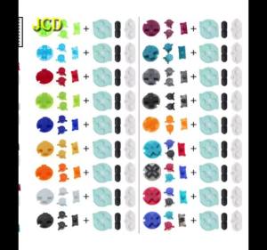 1/2/5/10set Colorful Rubber Conductive Buttons A-B D-Pad For Game Boy Color GBC Silicone Conductive Start Select Keypad