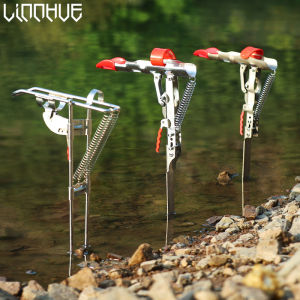 Fishing Rod Holder Automatic Spring Full Stainless Steel Adjustable Sensitivity Folding fishing accessory stand for fishing rod