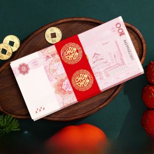 Wedding Celebration Red Envelope Seal Ties Chinese Style Vintage Wedding Ceremony Money Bundle Set for Engagement And Marriage