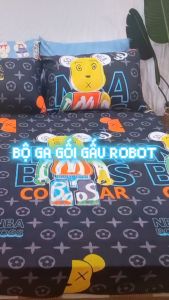 Bộ ga gối Cotton Poly mẫu Sao rơi siêu đẹp phù hợp với mọi căn phòng