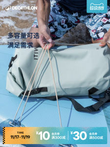 Decathlon Waterproof Bag Swimming Beach Fitness Storage Bag Womens Swimwear Bag round Cylinder Shape Shoulder Bag OVKW