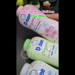 Phấn rôm phấn thơm em bé Dnee Thái Lan 350g baby powder organic cho bé cao cấp chính hãng