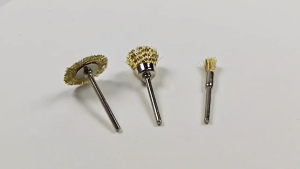 (Siêu rẻ) Chổi đánh rỉ sét mini chén/bút/đĩa trục 3mm lắp máy khoan nhiều kích thước